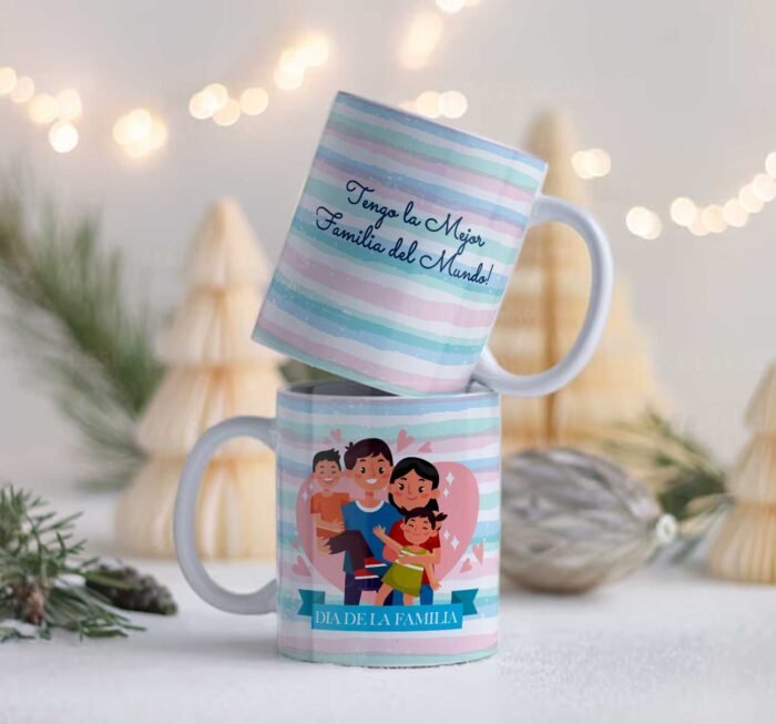 Plantillas Dia de la Familia Tazas Editables - Image 7