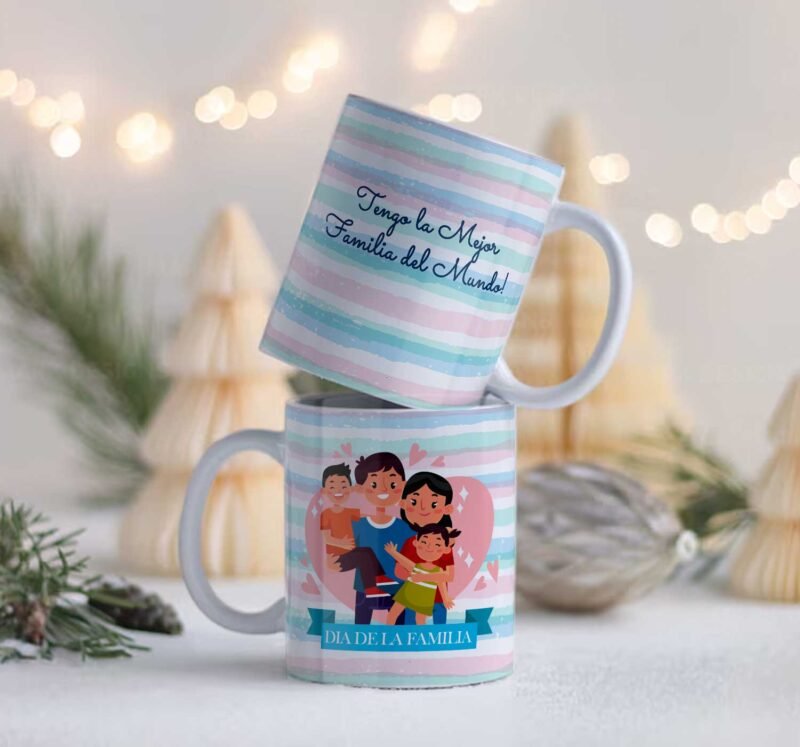 Plantillas Dia de la Familia Tazas Editables - Image 7