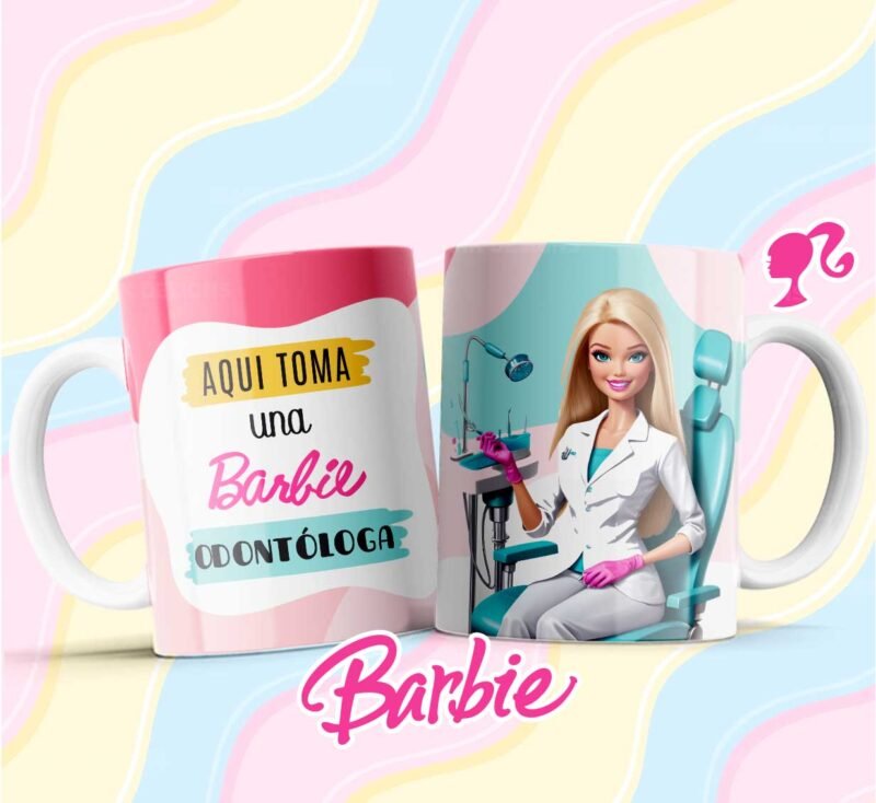 Barbie Profesiones Tazas Plantillas - Image 5