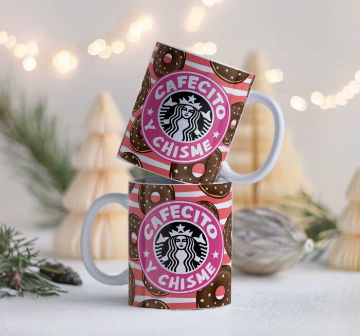 Plantillas Cafecito y chisme Tazas - Image 7