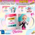 Barbie Profesiones Tazas Plantillas