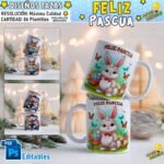 Plantillas Pascuas Tazas para Sublimar