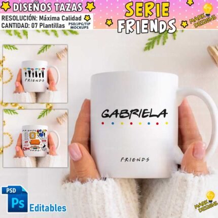 Plantillas de Friends para Tazas