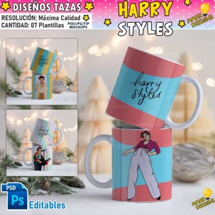 Plantillas Harry Styles para tazas