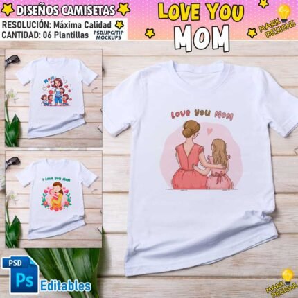 Plantillas Dia de la Madre Camisetas