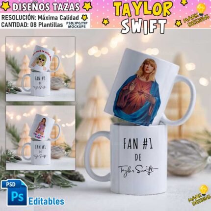 Plantillas Taylor Swift para tazas