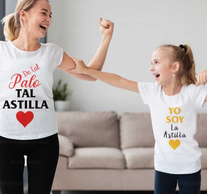 Plantillas Mamá e Hija para Camisetas