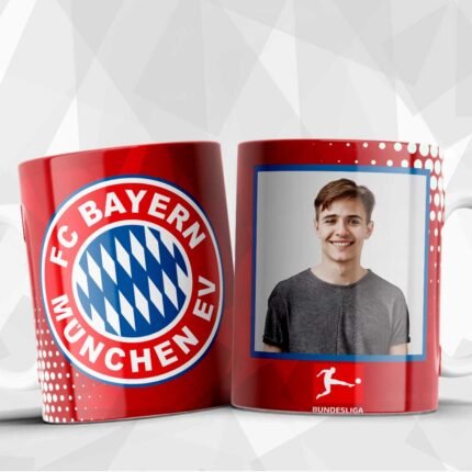 Plantillas Fútbol europeo con foto para tazas