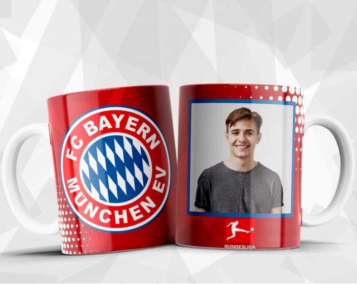 Plantillas Fútbol europeo con foto para tazas