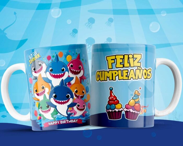 Plantillas de cumpleaños tazas niños