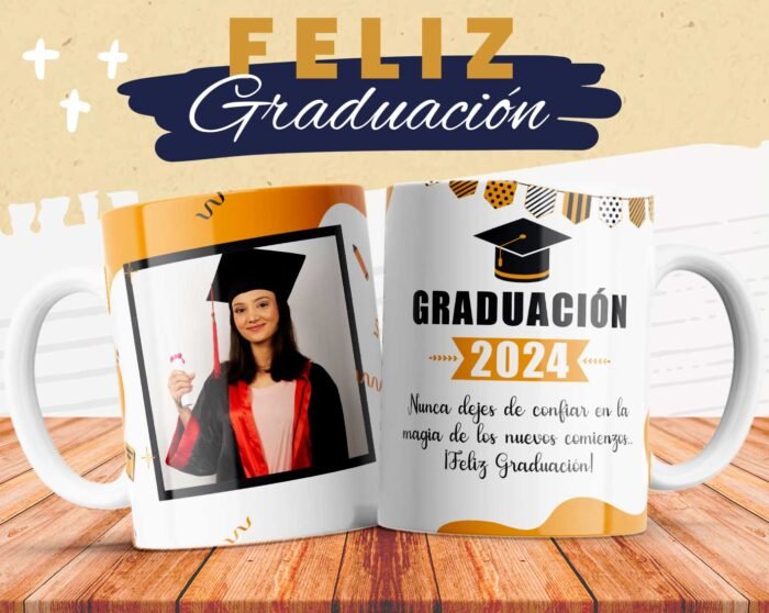 Plantillas Graduaciones para tazas - Año editables - Image 3