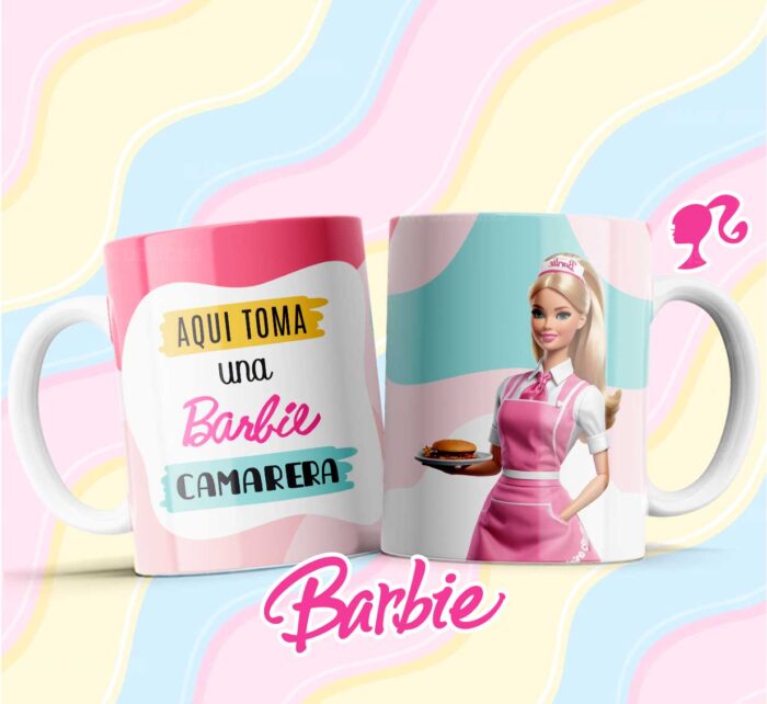 Plantillas tazas Barbie Profesiones - Image 8