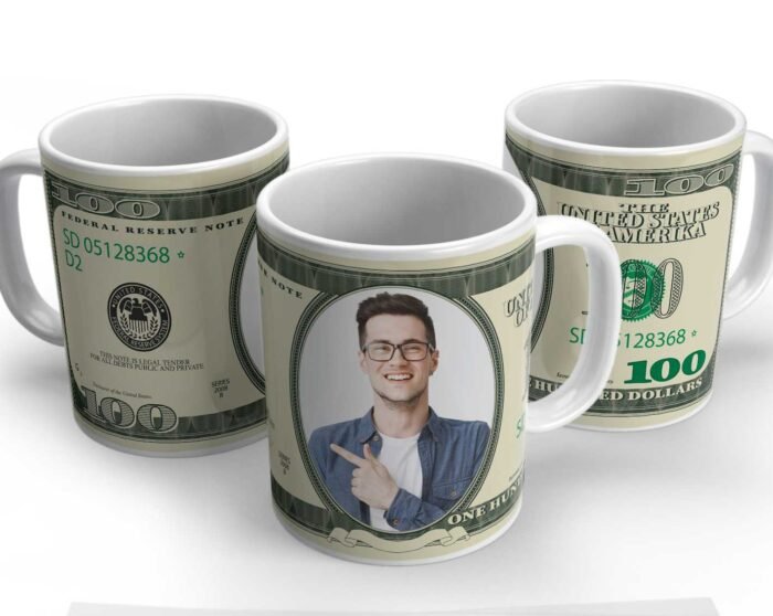 Plantillas Dólar Billete para Taza + Mockup - Image 3