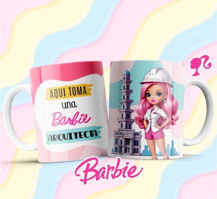 Barbie Profesiones Plantillas tazas - Image 3