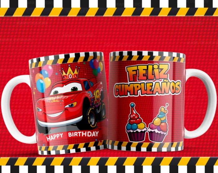 Plantillas Cumpleaños Caricaturas Tazas Niños - Image 5