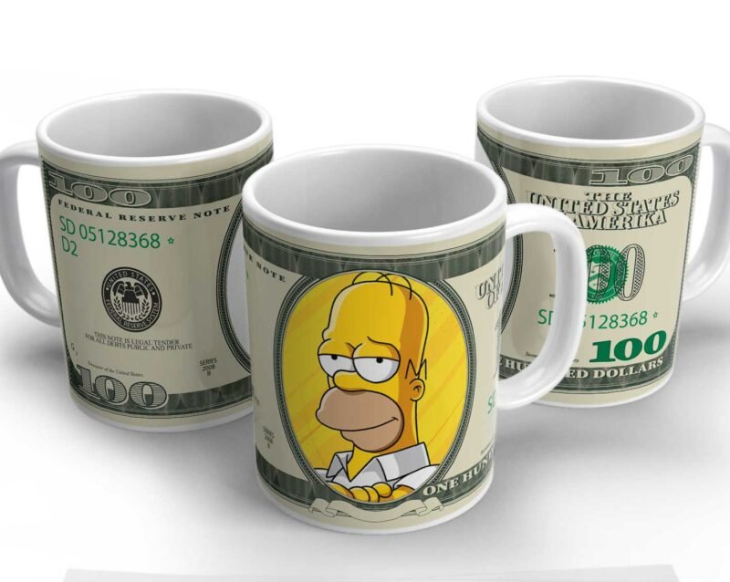 Plantillas Dólar Billete para Taza + Mockup - Image 4
