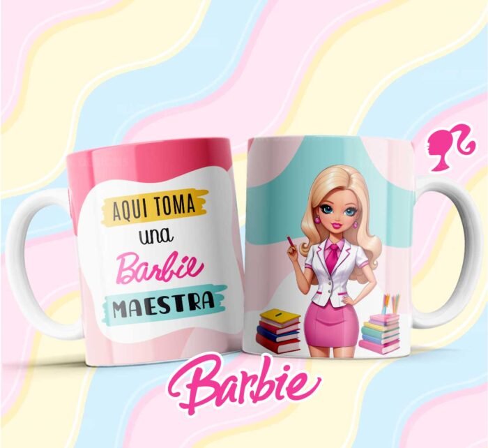 Diseños de Barbie Profesiones para Tazas - Image 3