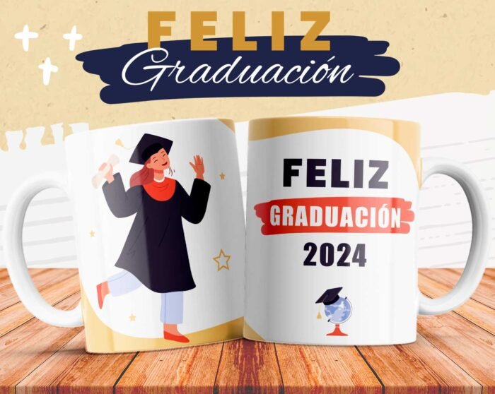 Plantillas Graduaciones para tazas - Año editables - Image 5