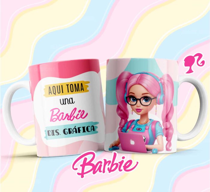 Plantillas tazas Barbie Profesiones - Image 6