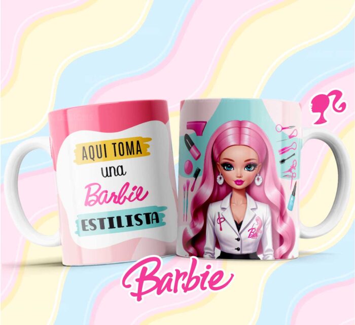 Plantillas tazas Barbie Profesiones - Image 5