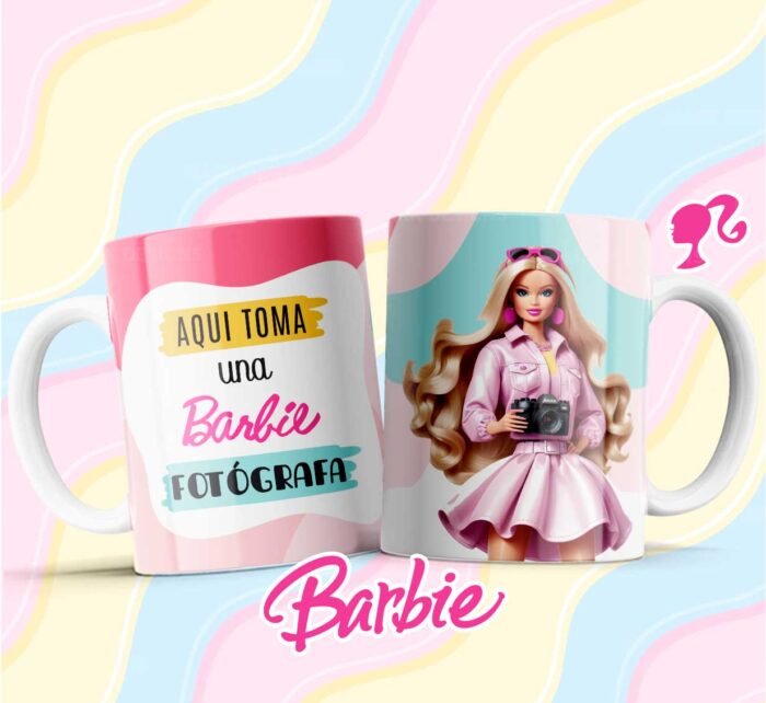 Plantillas Barbie profesiones para tazas - Image 6