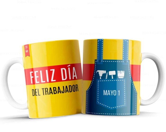Plantillas día del Trabajo tazas - Image 5