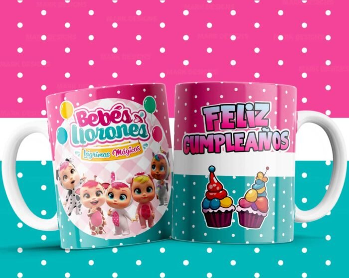 Plantillas para niños de cumpleaños tazas - Image 3