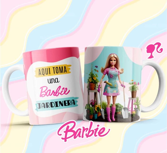 Plantillas Barbie profesiones para tazas - Image 7