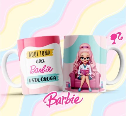 Diseños Barbie Profesiones Tazas