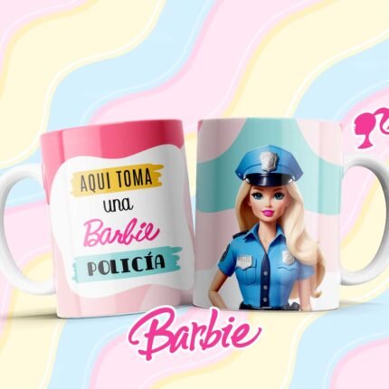 Diseños de Barbie Profesiones para Tazas