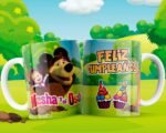 Plantillas Cumpleaños Caricaturas Tazas Niños - Image 10
