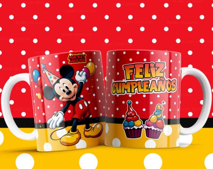 Plantillas Cumpleaños Caricaturas Tazas Niños - Image 7