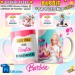 Diseños Barbie Profesiones Tazas