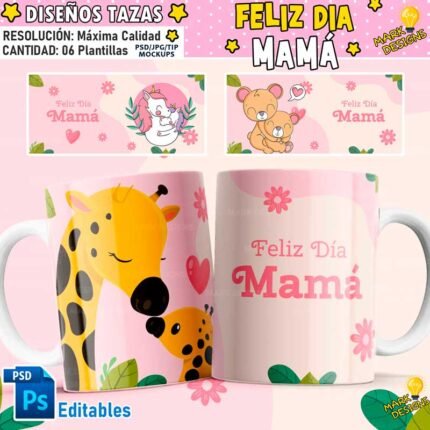 Plantillas para Tazas Día de las Madres
