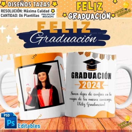 Plantillas Graduaciones para tazas