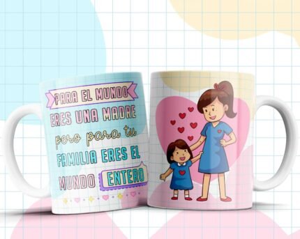 Plantillas Frases Mamá Tazas