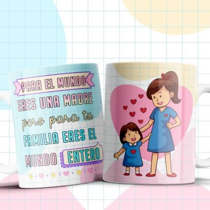 Plantillas Frases Mamá Tazas