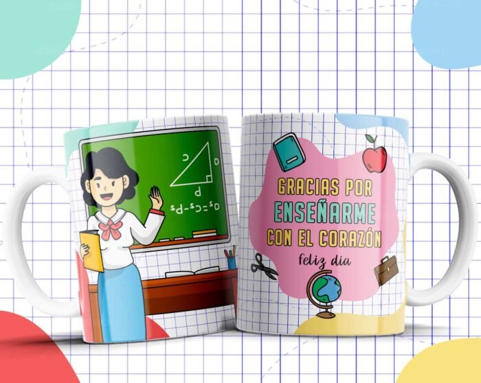 Plantillas Día del Maestro Tazas - Image 4