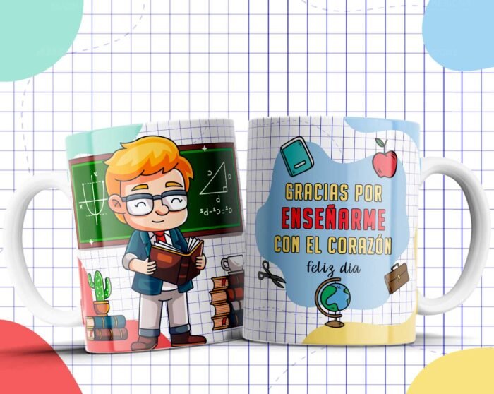 Plantillas Día del Maestro Tazas - Image 5