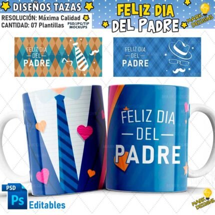 Diseños Día del Padre para Tazas
