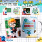 Plantillas Día del Maestro Tazas