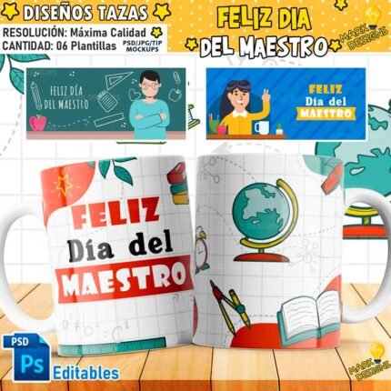 Plantillas para Tazas Día del Maestro