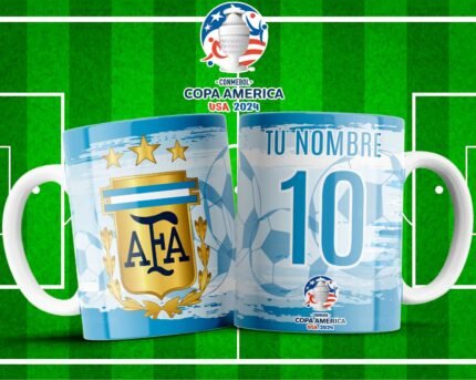 Plantillas Copa América 2024 Tazas