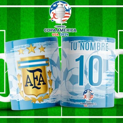 Plantillas Copa América 2024 Tazas