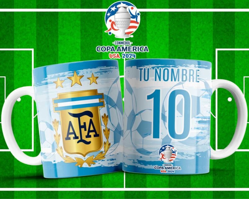 Plantillas Copa América 2024 Tazas