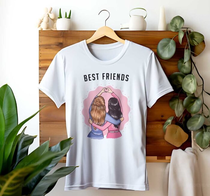 Plantillas Best Friends Camisetas - Image 3
