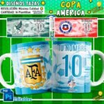 Plantillas Copa América 2024 Tazas