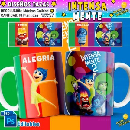 Plantillas Intensamente 2 para Tazas