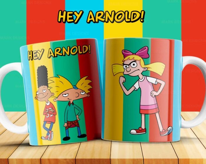 Plantillas Hey Arnold para Tazas