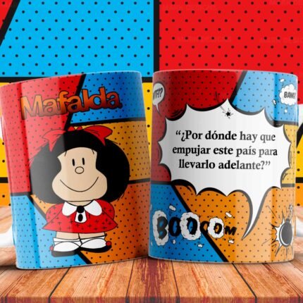 Plantillas Mafalda Frases para Tazas